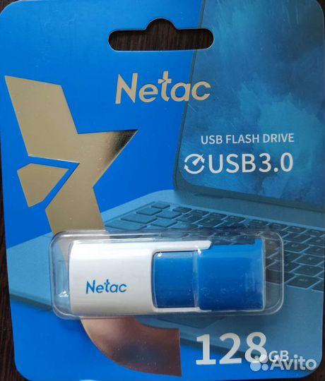 Флешка Netac U182 Blue USB3.0 Flash Drive 128GB