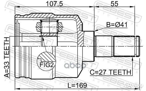 Шрус 1211-TUC27LH 1211-TUC27LH Febest