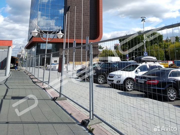 Временное мобильное ограждение 3,254х2 м, Zn