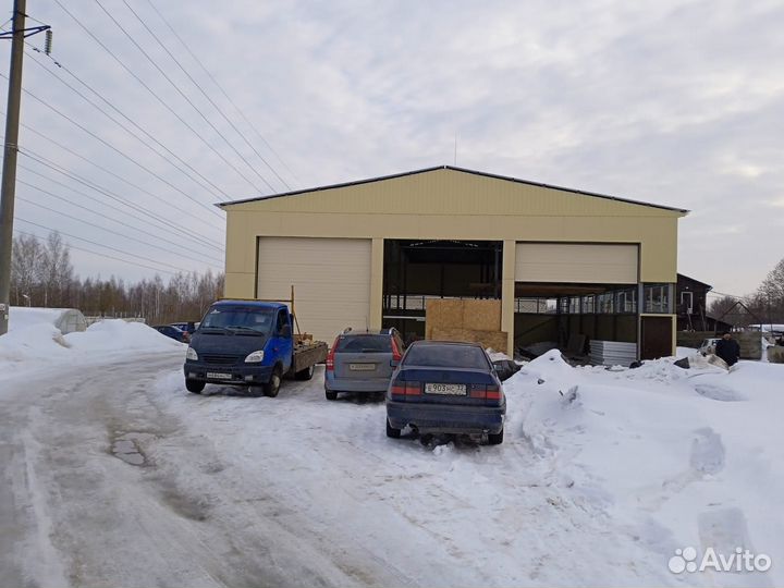 Ангары автосервисы гаражи из сендвич панелей