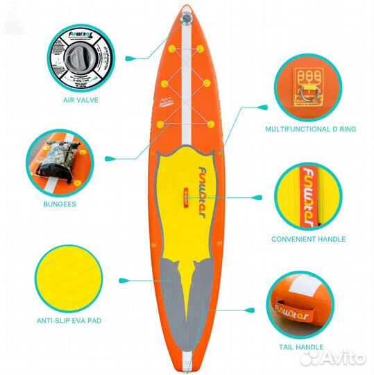 Funwater sup Manta Ray новый