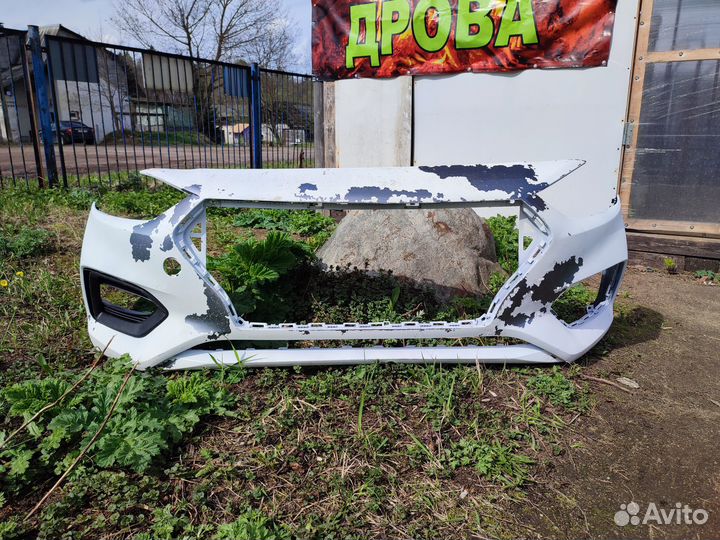 Передний бампер на hyundai solaris 2