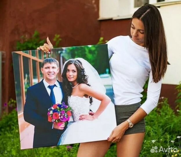 Портрет на холсте c фото