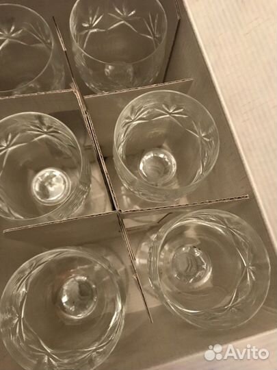 Шесть рюмок Bohemia 50 мл, новые, в коробке