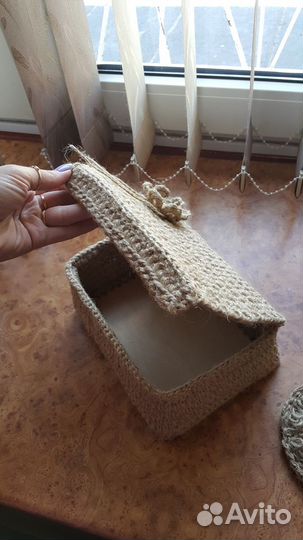 Корзина из джута