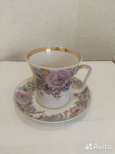 Чайная пара фарфор лфз СССР