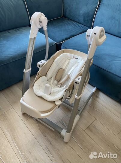 Стульчик для кормления и качели 3 в 1 pituso