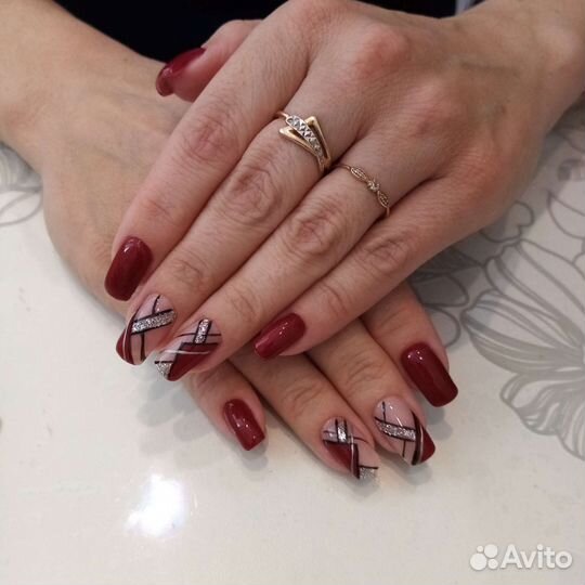 Наращивание ногтей гелем шиллак (гель-лак)