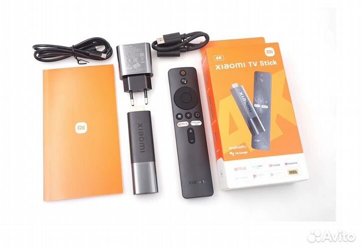 Медиаплеер Xiaomi, тв-приставка Mi Mi TV Stick 4К