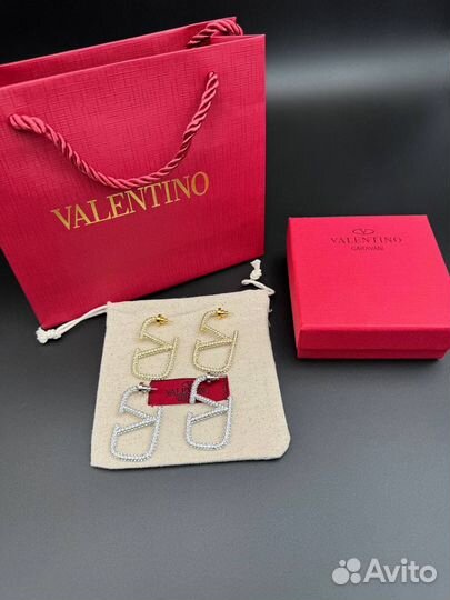 Серьги valentino