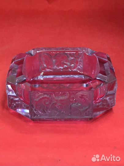 Пепельница старинная Александритовое стекло