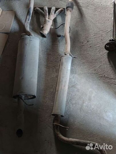 Глушитель в сборе приора