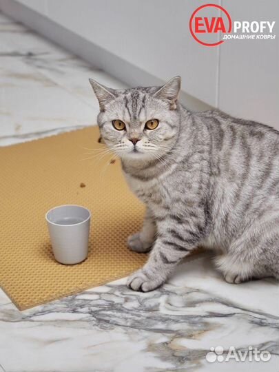 Коврик для кошки и собаки под лоток или миску