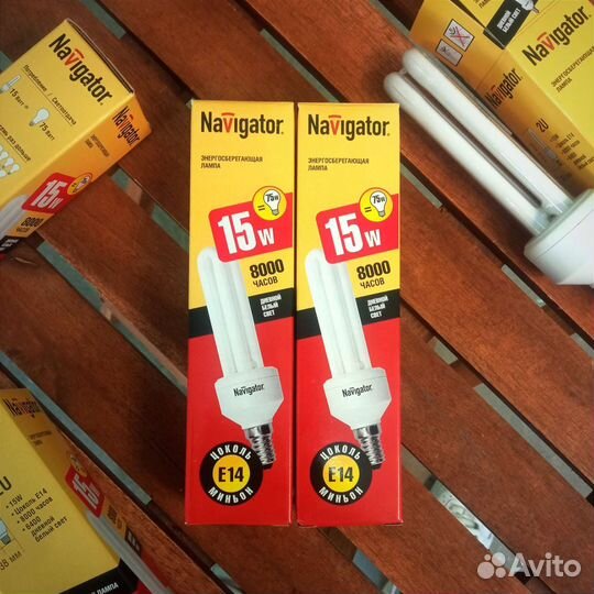 Упаковка. Лампа энергосберегающая Navigator Е14