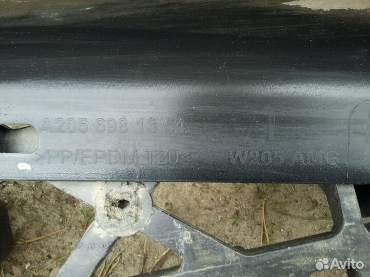 Накладка порога левого mercedes c 205