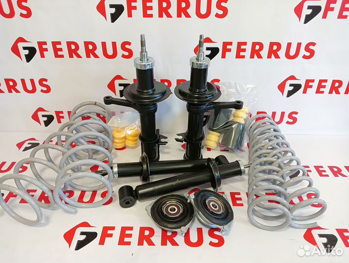 Стойки 4шт+опоры+отбойники+пружины ваз 2108-09,15