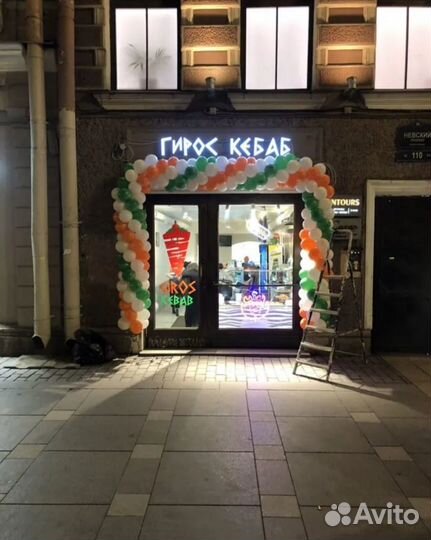 Арки и гирлянды на открытие магазина