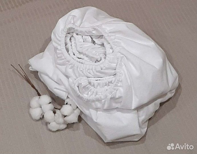 Простынь на резинке 120 60