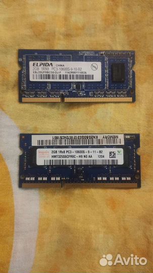 Оперативная память 1Rx8 PC3 - 10600S