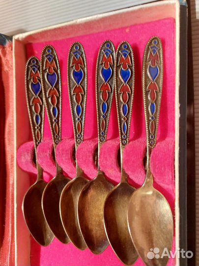 Набор ложек серебро СССР