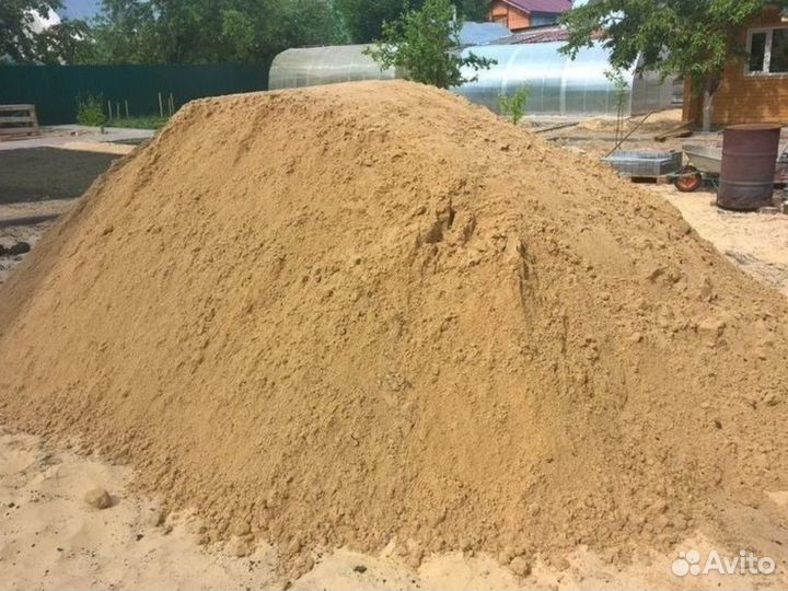 Песок \ Отсев гранитный мытый с доставкой от 3кубо