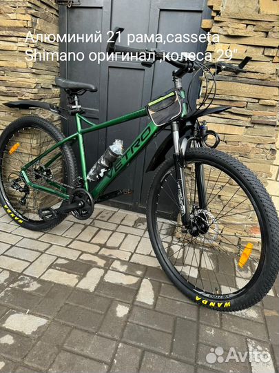 Новый 29 колеса,рама 21 алюминий, кассета Shimano