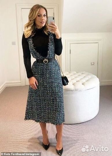 Платье твидовое Zara