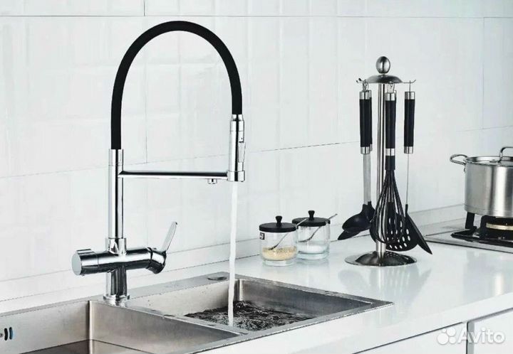 Смеситель для кухни Haiba HB854 HB76854 с перек