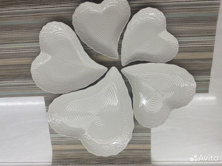 Тарелка сервировочная сердце. Блюдо