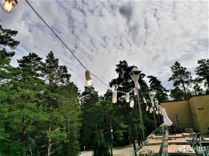 Электрогирлянда сьемные лампы