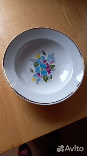 Тарелка большая суповая СССР новая