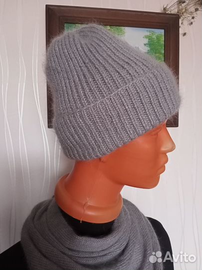 Шапка из пуха норки бини