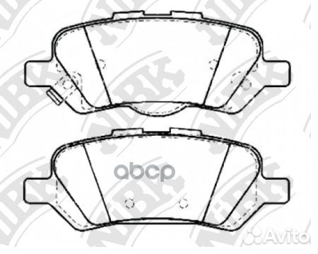 Колодки тормозные дисковые перед PN21002 NiBK
