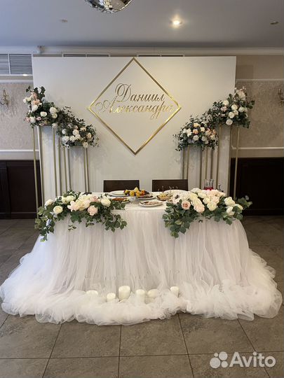 Оформление, декор, украшение свадьбы, мероприятий