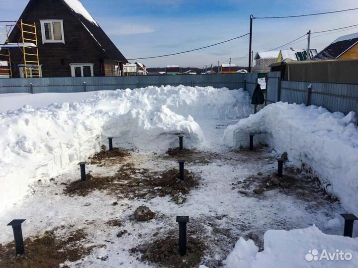 Винтовые сваи под дом