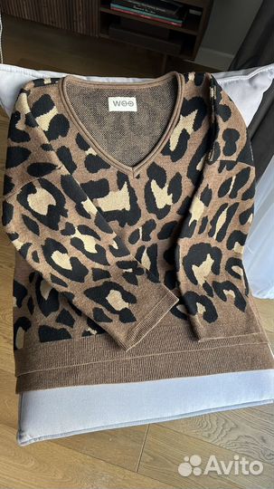 Свитер oversize woolook leopard