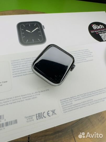 Apple watch 5 40mm черные(б/у)