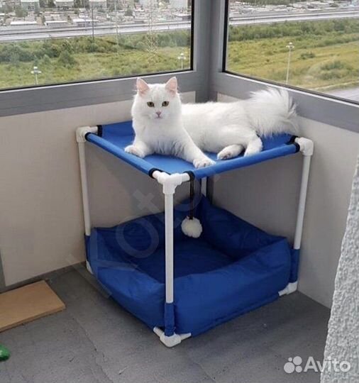 Лежанка с гамаком для кошки