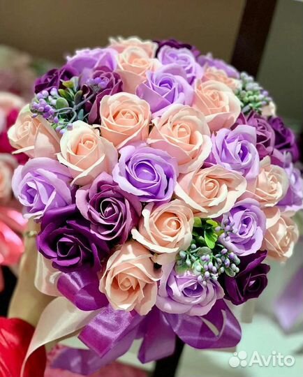 Букет мыльных роз