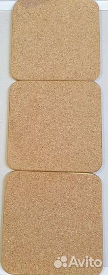 Подставки на пробковой основе под стаканы, кружки