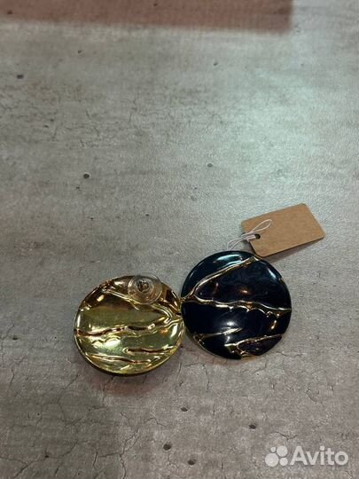 Серьги винтаж с эмалью