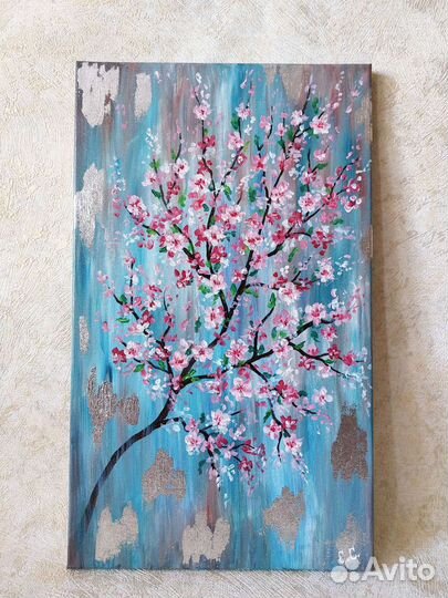 Картина акрилом Сакура