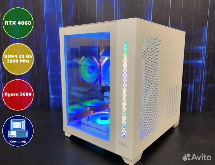 Игровая система AMD5600-RTX4060-32DDR4-IFD7623-A520