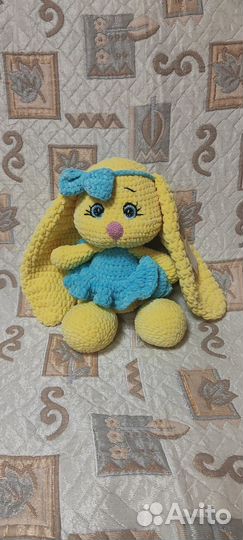 Плюшевый заяц крючком