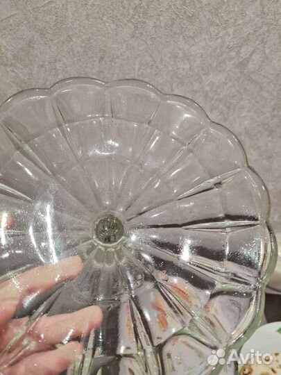 Ваза для фруктов СССР хрусталь