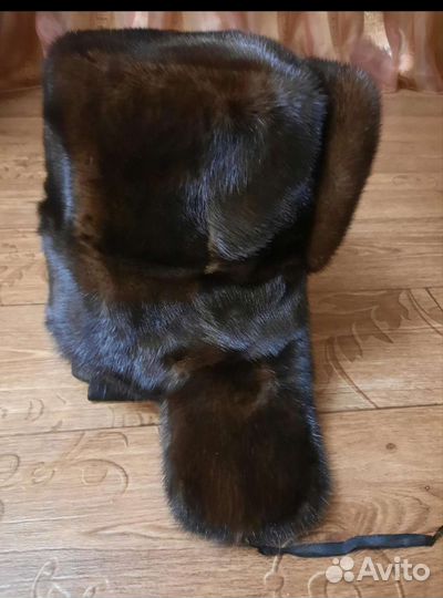 Норковая шапка мужская бу