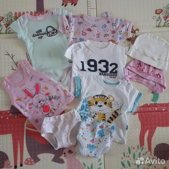 Вещи пакетом на девочку от 3 до 6 мес