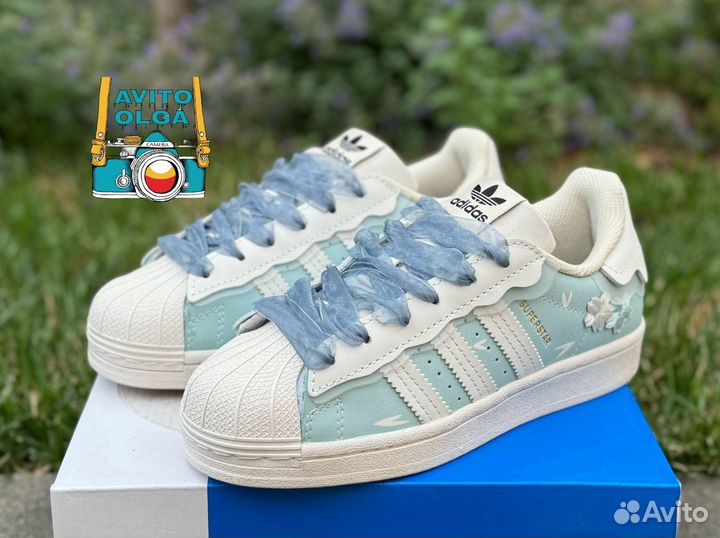 Adidas Superstar cappuccino blue