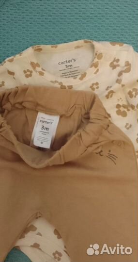 Carters комплект для девочки, новый