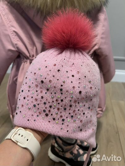 Теплая шапка двойная, 50